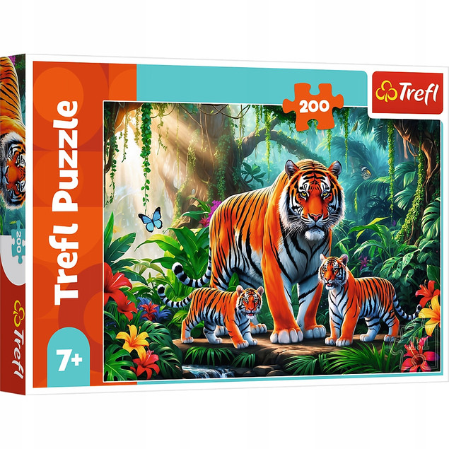 Puzzle 200 Tygrysie zwyczaje TREFL