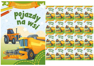 20x Kolorowanka Maluszkowe Malowanie Pojazdy Na Wsi 2+ Skrzat