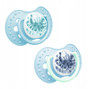 Smoczek Silikonowy Dynamiczny LOVI 3-6m 2 szt. Tie Dye NIEBIESKI