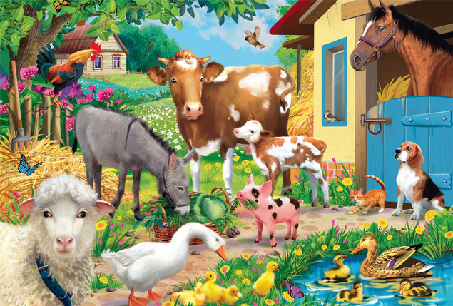 Puzzle Schmidt Spiele 60 el. Zwierzęta na Farmie PQ Puzzle Eco