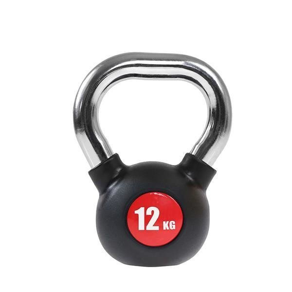 17031 KGC-12 KETTLEBELL GUMA Z CHROMOWANĄ RĄCZKĄ 12 KG HMS