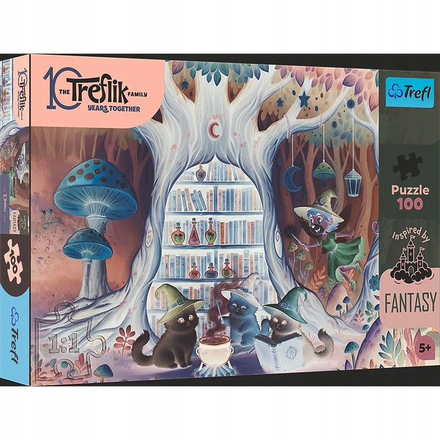 Puzzle 100 Czarodziejskie Kociaki Inspired by Fantasy Eco (16572)