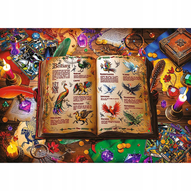Puzzle Trefl 1000 elementów Atlas Fantastycznych Ptaków