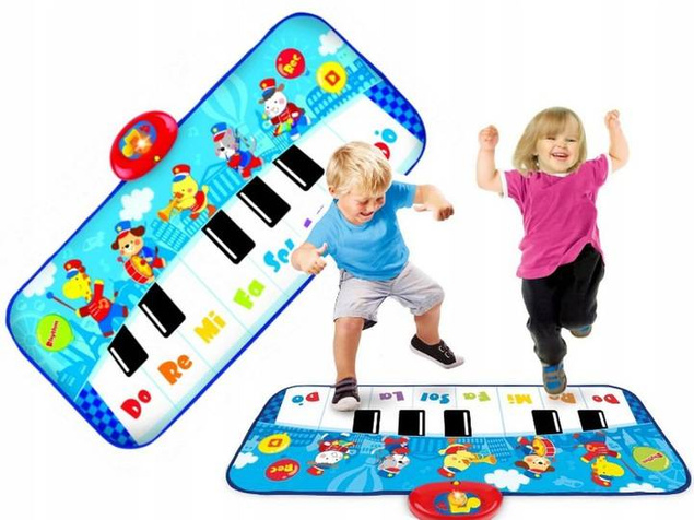 MATA MUZYCZNA SKACZ I GRAJ PIANINKO SMILY PLAY