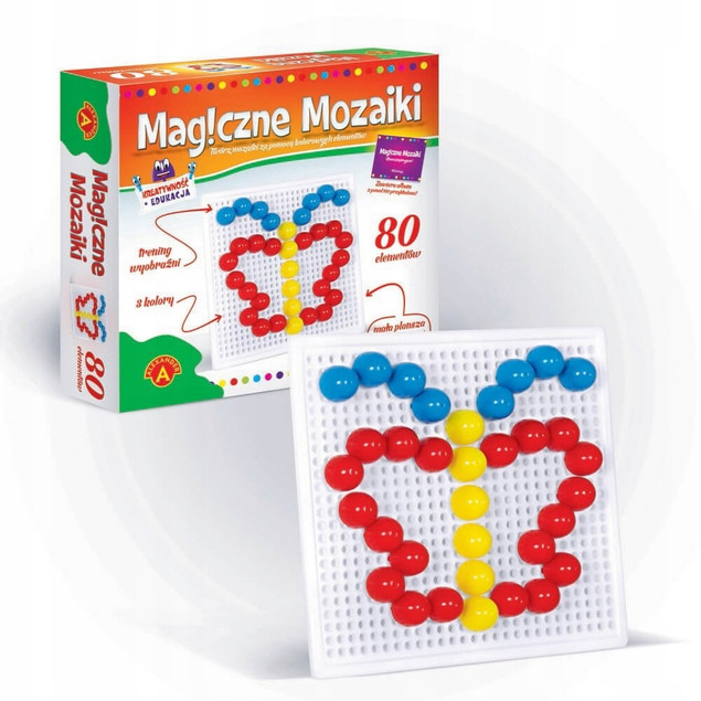 Magiczne Mozaiki Alexander 80 elementów Kreatywność i edukacja