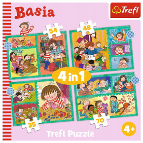 Puzzle 4W1 207 Układanka Przygody Basi BASIA Przedszkolaki 4+ Trefl