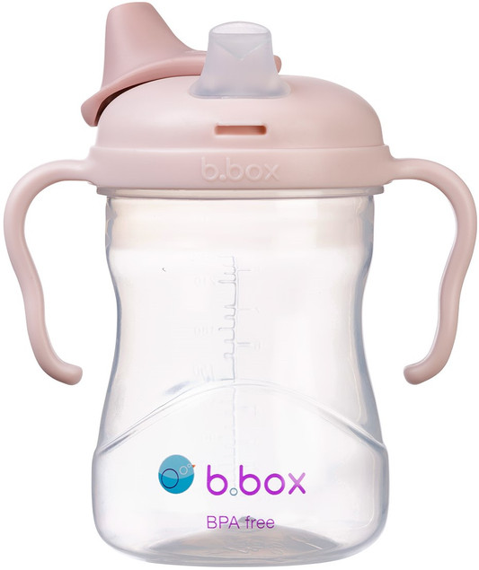 Kubek b.box z Miękkim Ustnikiem 240 ml Różowy – Niekapek od 4m+