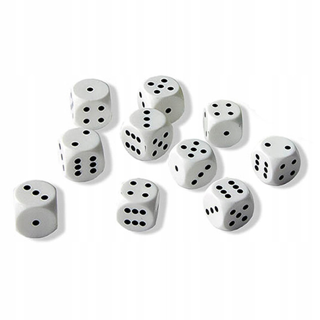 KOŚCI DO GRY Komplet 10szt. Gra Losowa 3+ Alexander 01921