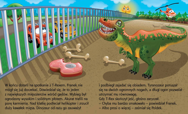 Samochodzik Franek Dinozaury - książeczka