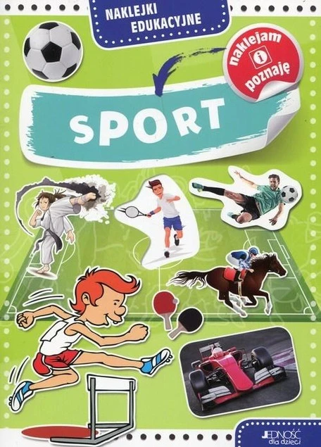 Naklejki edukacyjne Sport Barbara Żołądek – okładka książeczki