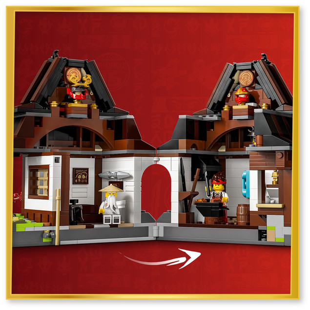 LEGO 71858 Ninjago Kuźnia Cztery Bronie