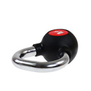 17031 KGC-4 KETTLEBELL GUMA Z CHROMOWANĄ RĄCZKĄ 4 KG HMS
