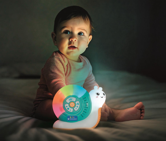 Lampka Nocna Clementoni Ślimak Wielokolorowy z Muzyką i Światłem +0m