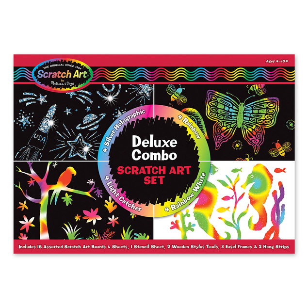 Zestaw Zdrapywanki Holograficzne Wydrapywanki Deluxe 4+ Melissa&Doug 15981