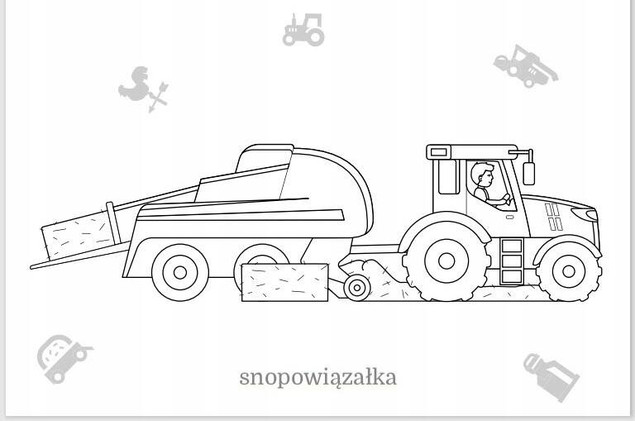 Maluszkowe malowanie. Pojazdy na wsi