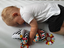 Grzechotka na wózek biało-czarna Mom's Care