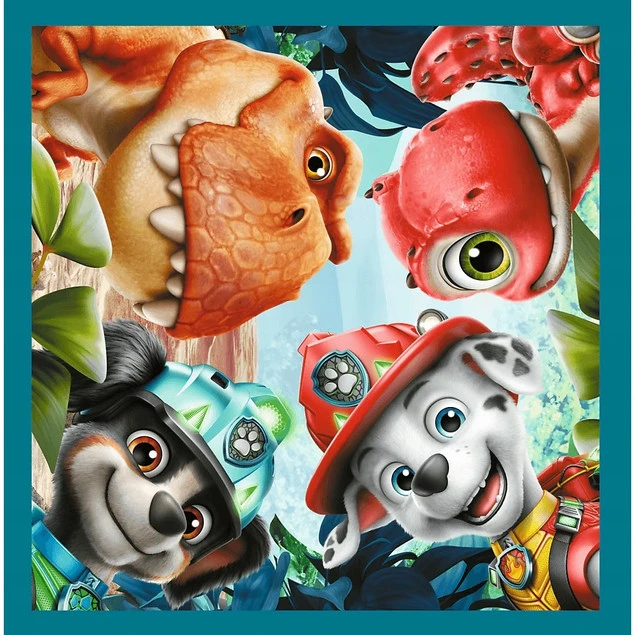 Trefl Puzzle 3w1 Psi Patrol Paw Patrol i wyspa dinozaurów obrazek 4