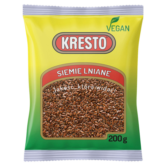 Siemię Lniane Brązowe 200g Kresto