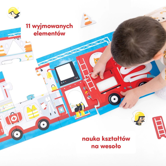 Puzzle z dziurką Wóz Strażacki – CzuCzu