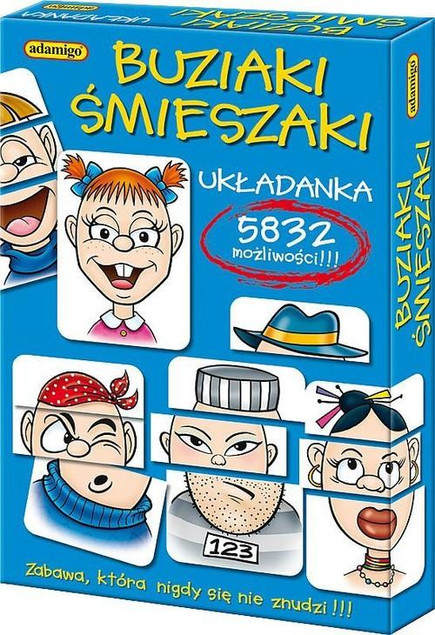 Gra Planszowa Buziaki Śmieszaki Układanka Kukuryku | Emocje Dzieci