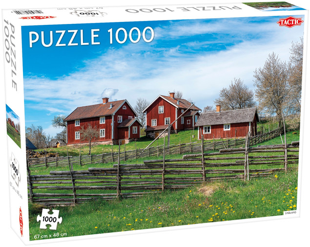 Puzzle Tactic Smaland Farma 1000 elementów, 67x48cm, Made in Finland