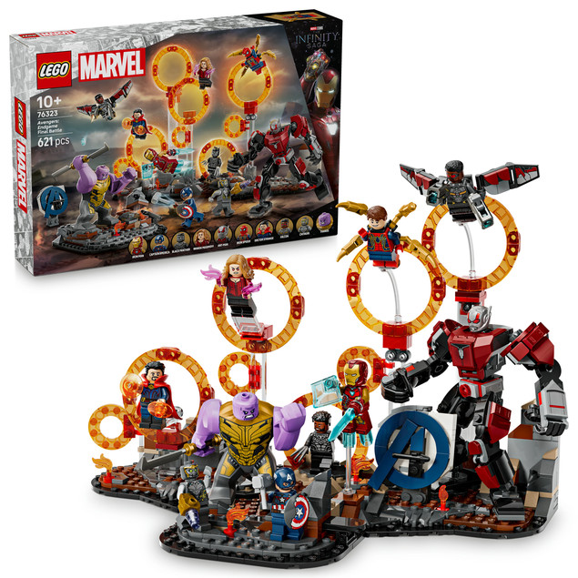 Klocki LEGO Marvel Avengers: Koniec gry – Ostateczna Bitwa 76323 (621 elementów)