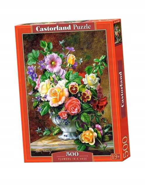 PUZZLE 500 UKŁADANKA MARTWA NATURA PRZYRODA KWIATY W WAZONIE 9+ CASTOR