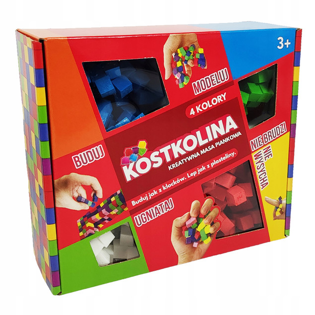 Masa plastyczna Kostkolina Art And Play 4 kolory
