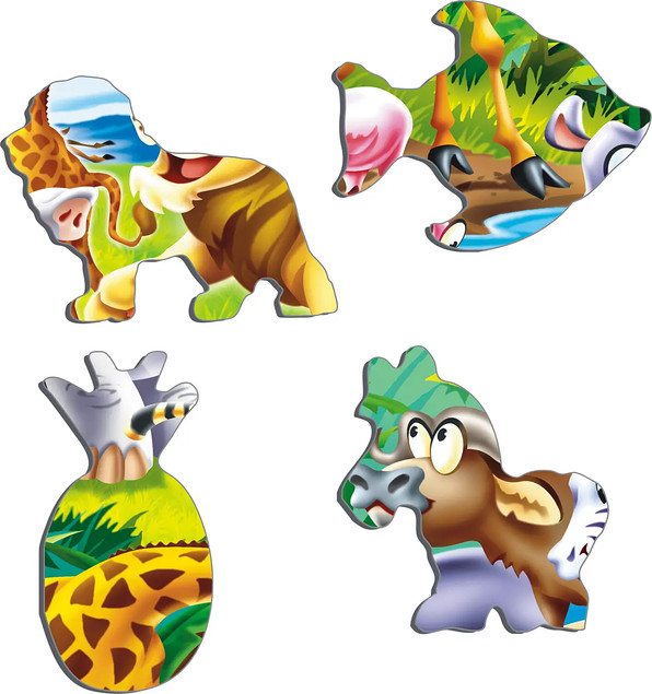 Puzzle Larsen 18 el. Układanka Król Lew Safari dla Dzieci