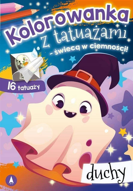 MALOWANKI KOLOROWANKI Z NAKLEJKAMI KOLOROWANKA Z TAUAŻAMI DUCHY
