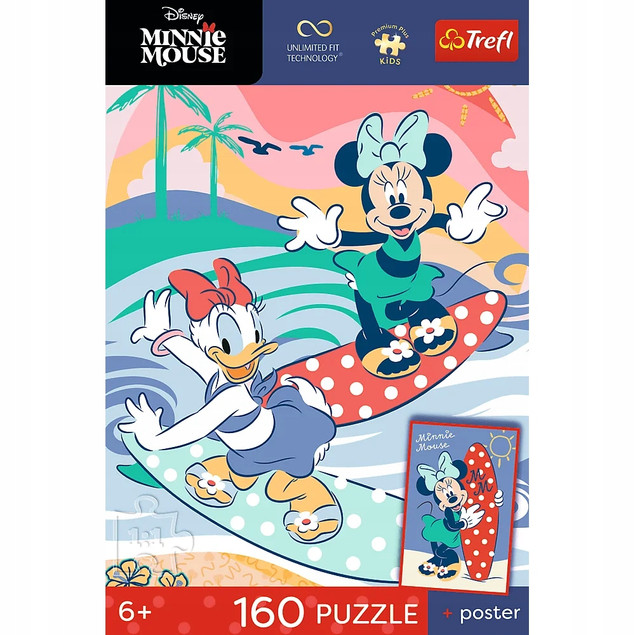 Trefl Puzzle Disney 160 el. Piękna myszka + kolekcjonerski plakat