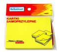 Karteczki samoprzylepne Schemat 100 kartek 76x101mm Żółte