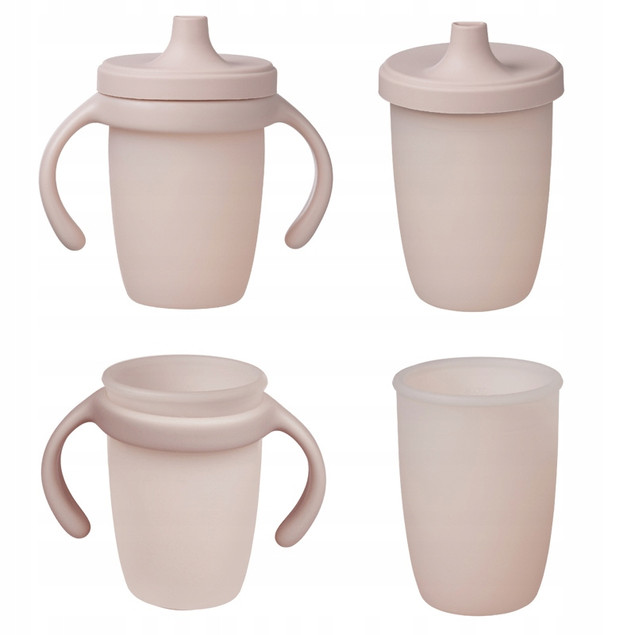 Kubek do nauki picia b.box dla dzieci 6m+ z ustnikiem silikon różowy 240ml