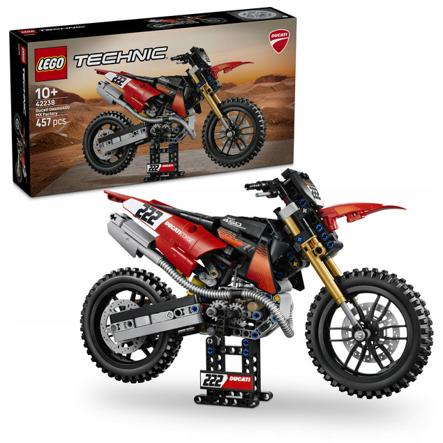 LEGO Technic 42238 Motocykl Ducati Desmo450 MX Factory – Zestaw Konstrukcyjny