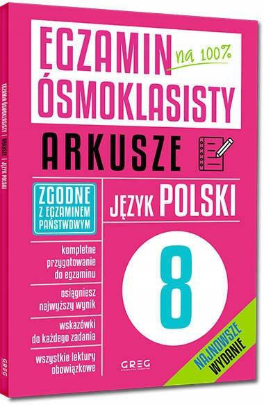 Zestaw | 3x Egzamin Ósmoklasisty Komplet 3w1 ARKUSZE GREG 2024/25 