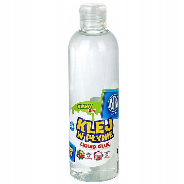 Klej W PŁYNIE Bezbarwny Do Slime Glutów Transparentny 500 ml 3+ Astra