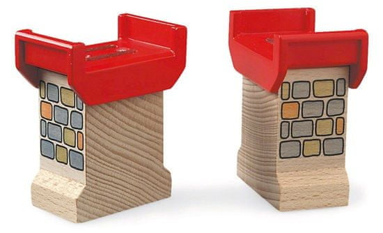 Brio Deluxe Drewniane Wsporniki Mostów dla Dzieci 3+ Ravensburger
