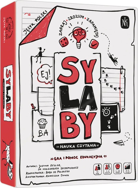 SY-LA-BY. Nauka czytania – Gra planszowa dla dzieci 6+ Nasza Księgarnia