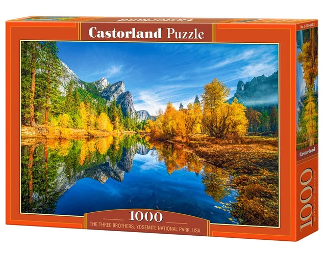 Krajobraz gór i lasów Yosemite na puzzlach Castorland