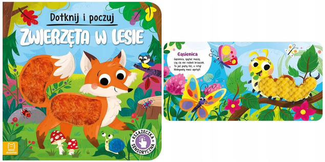 Pakiet Dotknij i Poczuj ZWIERZĘTA W LESIE ZWIERZĘTA NA ŁĄCE Sensoryczne 2w1