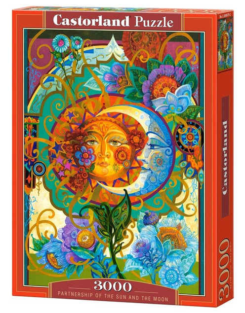 Puzzle 3000 Układanka Partnerstwo SŁOŃCE i KSIĘŻYC Mozaika Kolory 9+ Castor