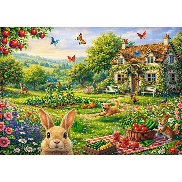 Puzzle Trefl 1000 elementów Puzzle 1000 el. Domek na wsi