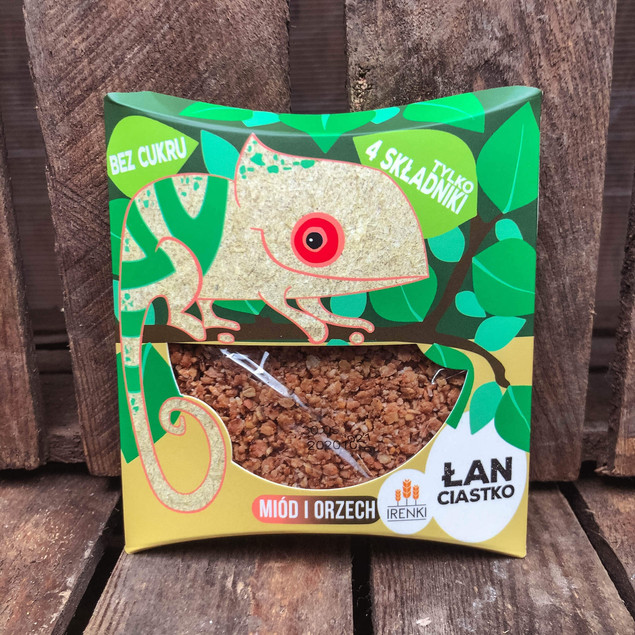 ŁAN Ciastko miodowo-orzechowe bez dodatku cukru Irenki 40g