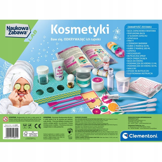 Zestaw Fabryka Kosmetyków (8+) – Clementoni