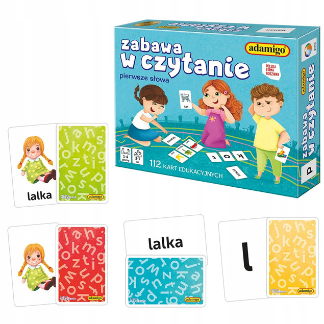 Gra edukacyjna pierwsze słowa 3+
