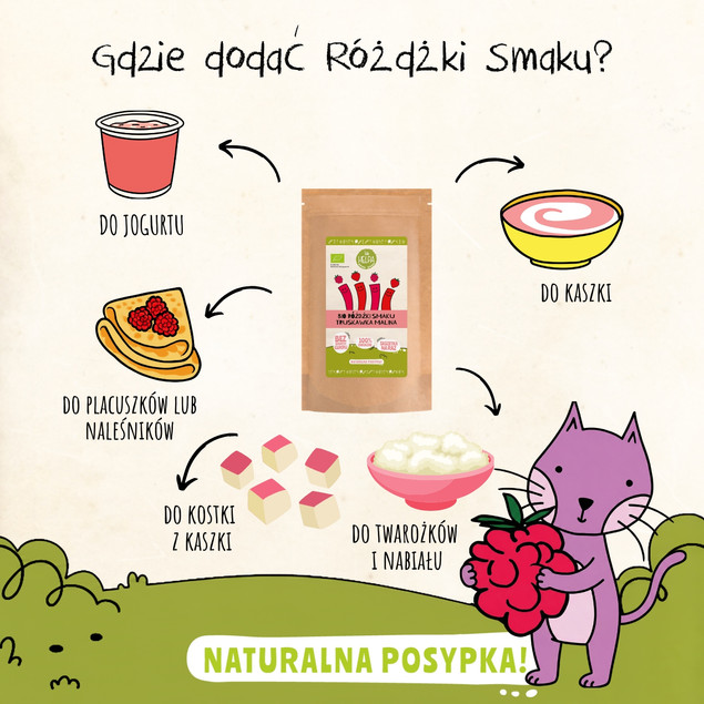 Różdżki Smaku Truskawka Malina 20g Helpa
