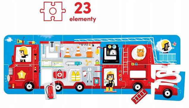 Puzzle z dziurką Wóz Strażacki – CzuCzu