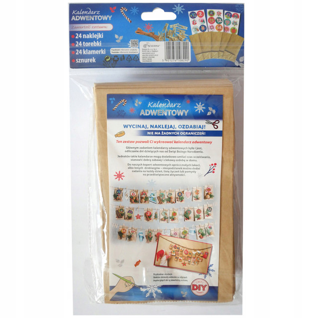 Kalendarz adwentowy Beniamin 610829 DIY do tworzenia