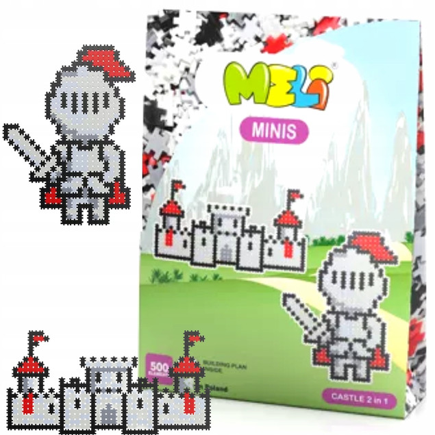 KLOCKI MELI MINIS ZAMEK 2w1 500 el. Thematic – Buduj i Układaj