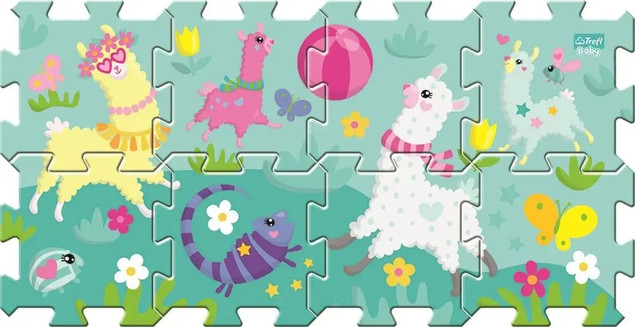 Puzzle Piankowe Gramy w Lamy Mata 8 Elementów Trefl 2+